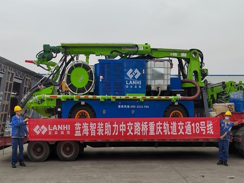 LHP40F轮式湿喷机械手助力重庆轨道交通18号线建设